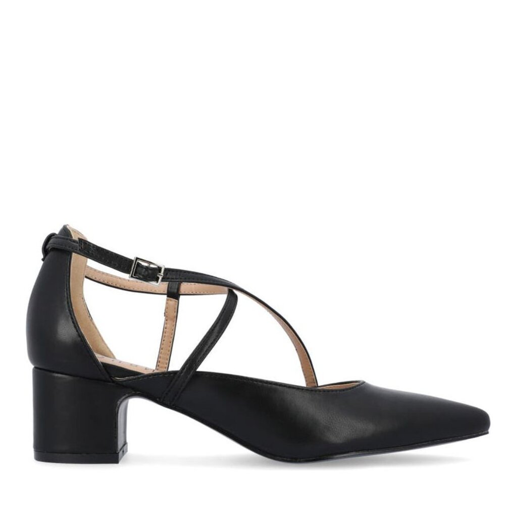 Bashwood Handmade Black Leather Women Pumps